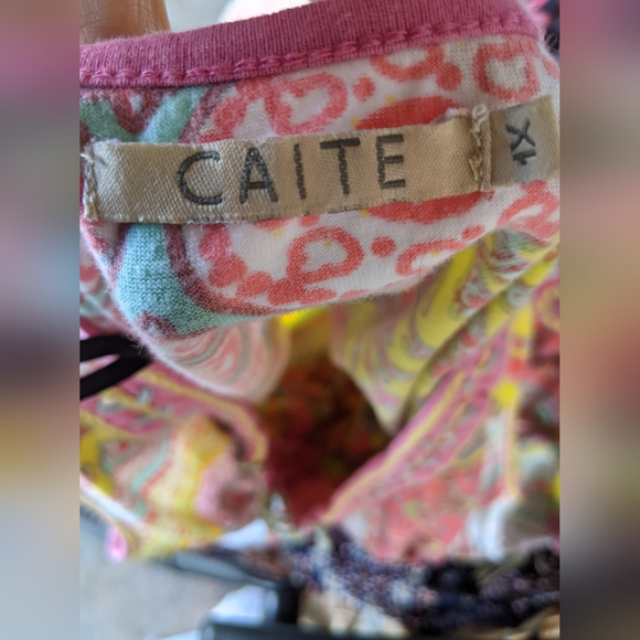 Caite Colorful Patchwork Sleeveless Tank Top with Embroidery Details - Picture 5 of 5